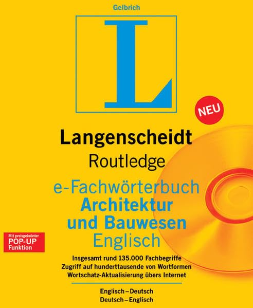 Langenscheidt Routledge Fachwörterbuch Bauwesen. Englisch. CD-ROM für Windows 3.1/95/NT Natural Sciences