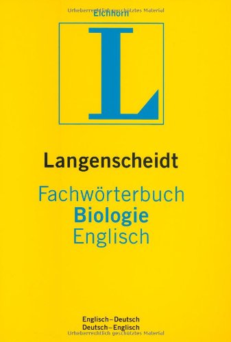 Langenscheidt Fachwörterbuch Biologie, Englisch Natural Sciences