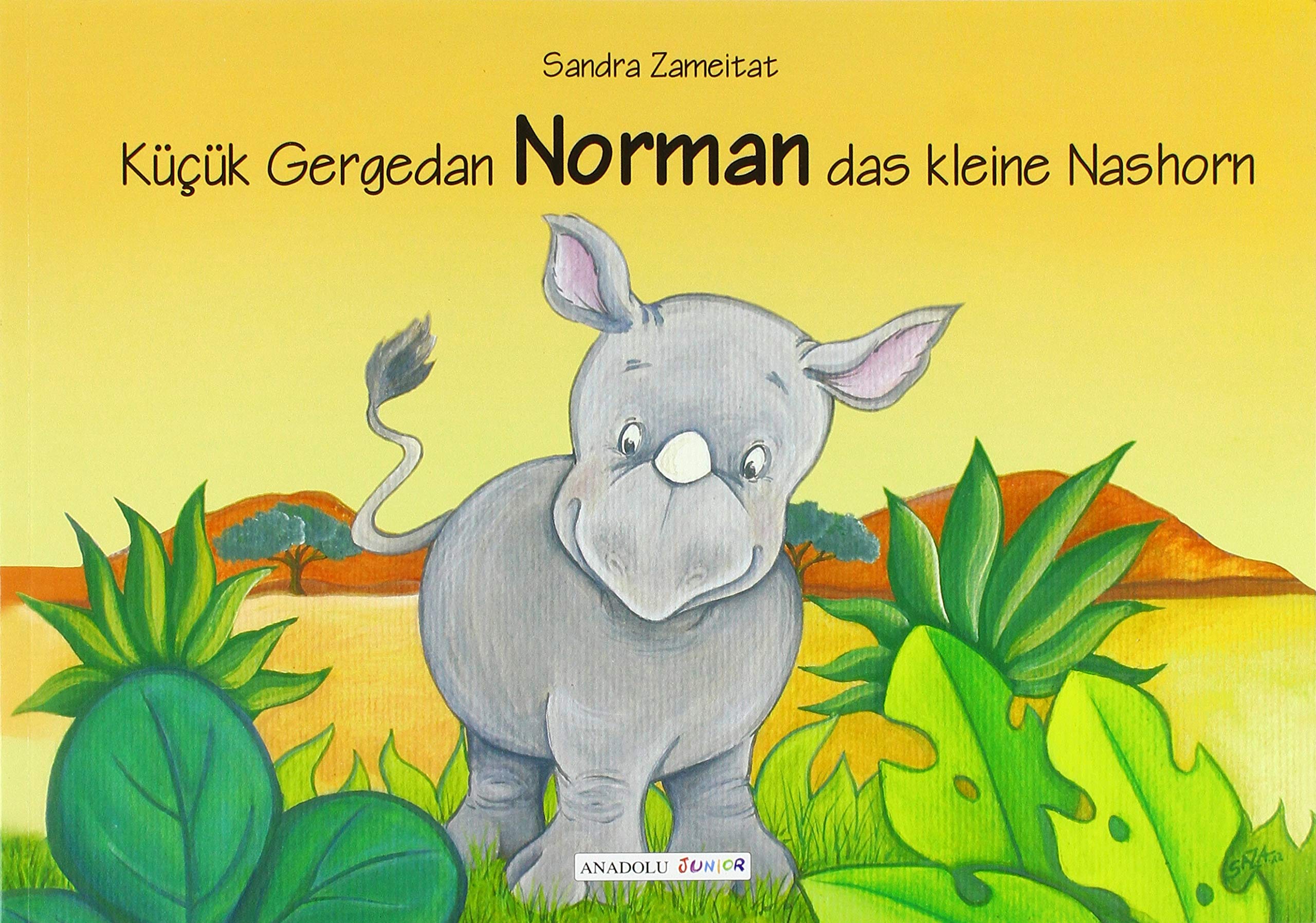 Norman das kleine Nashorn, deutsch-türkisch: Küçük Gergedan Children's books