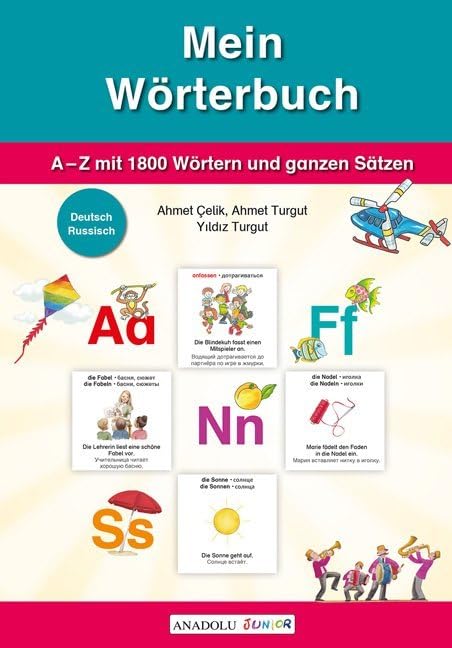 Mein Wörterbuch, Deutsch-Russisch: A-Z mit 1800 Wörtern und ganzen Sätzen Foreign Languages ​​& Dictionaries