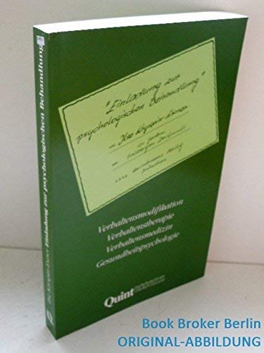 Einladung zur psychologischen Behandlung Psychology