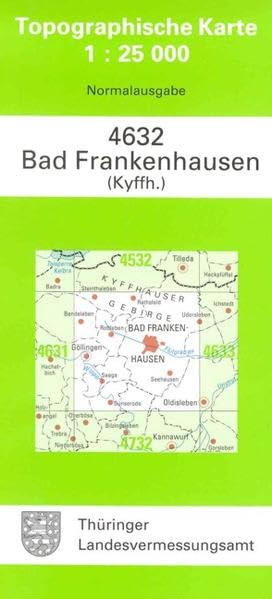 Bad Frankenhausen (Kyffhäuser) (Topographische Karten 1:25 000 (TK 25) Thüringen (amtlich)) Maps & Plans