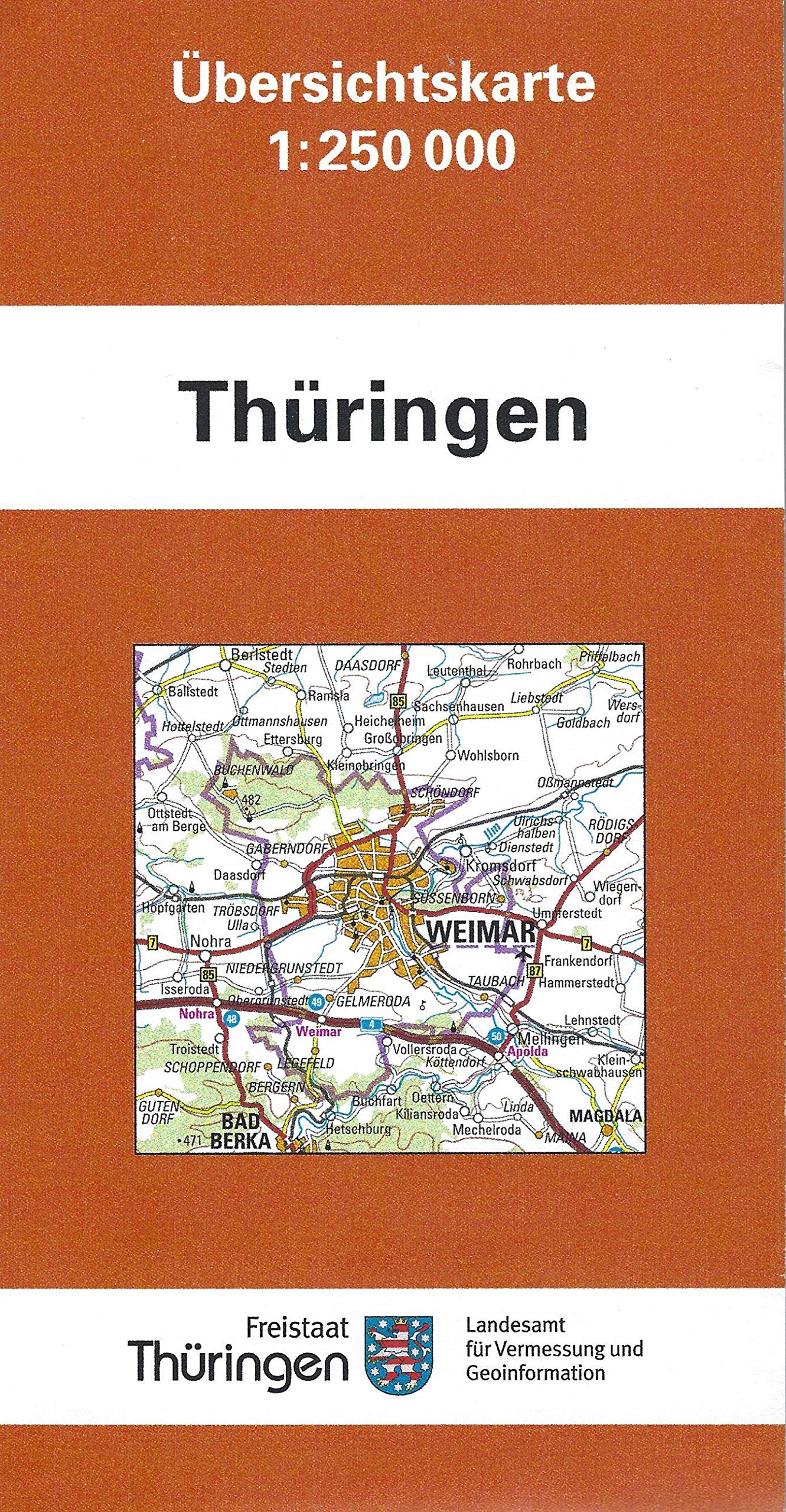 Übersichtskarte Thüringen Leisure, Home & Garden