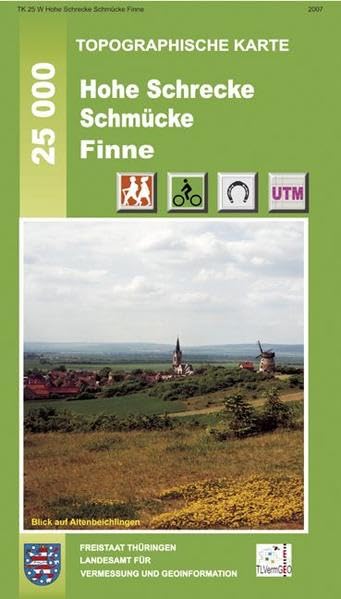 Hohe Schrecke, Schmücke, Finne: Ausgabe mit Wanderwegen. 1:25 000 (Topographische Karten Thüringen - Freizeit- und Wanderkarten 1:25000) Leisure, Home & Garden