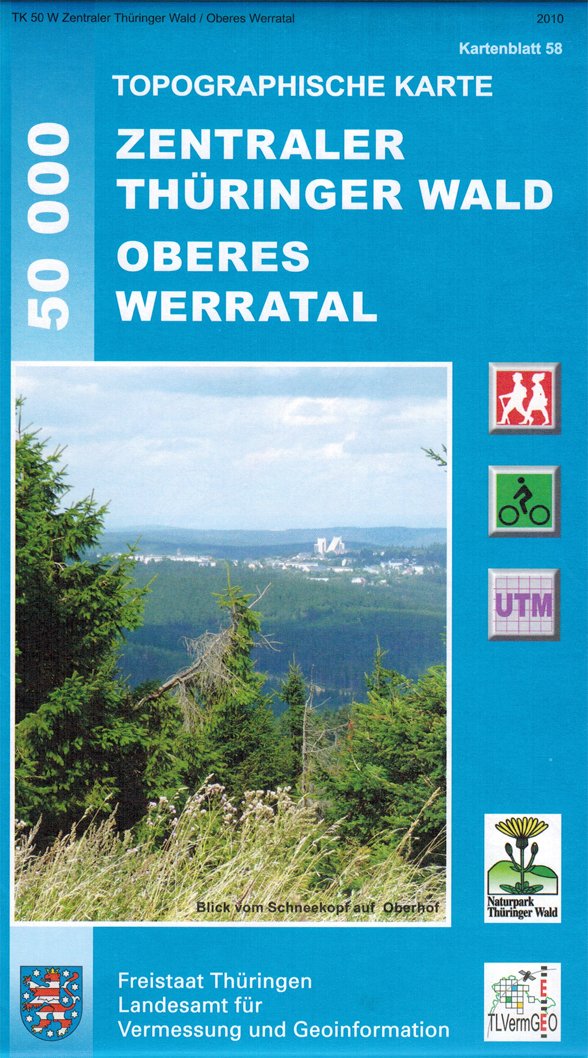Zentraler Thüringer Wald 1 : 50 000 Leisure, Home & Garden
