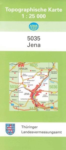 Jena: 5035 (Topographische Karten 1:25 000 (TK 25) Thüringen (amtlich)) Leisure, Home & Garden