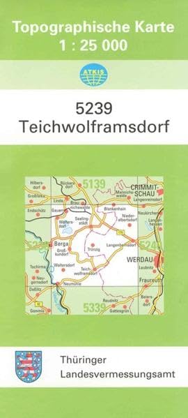 Teichwolframsdorf: 5239 (Topographische Karten 1:25 000 (TK 25) Thüringen (amtlich)) Leisure, Home & Garden