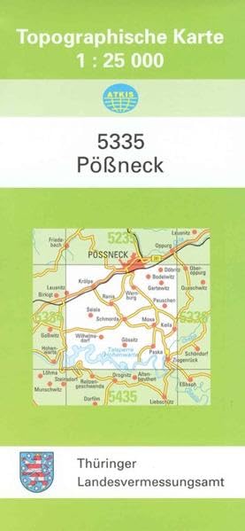 Pößneck: 5335 (Topographische Karten 1:25 000 (TK 25) Thüringen (amtlich)) Leisure, Home & Garden