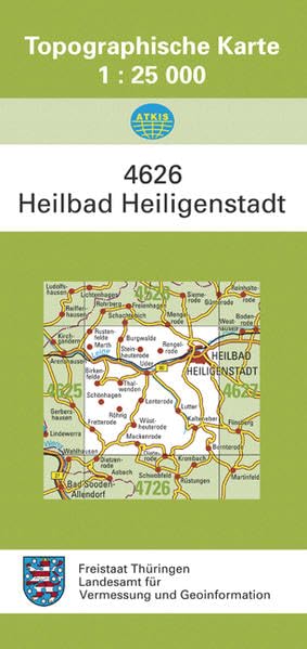 Heilbad Heiligenstadt: 4626 (Topographische Karten 1:25 000 (TK 25) Thüringen (amtlich)) Leisure, Home & Garden