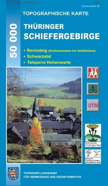 Thüringer Schiefergebirge 1 : 50 000 book