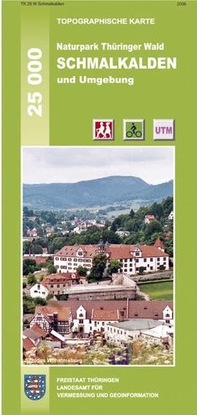 Naturpark Thüringer Wald: Schmalkalden und Umgebung 1 : 25 000 Leisure, Home & Garden