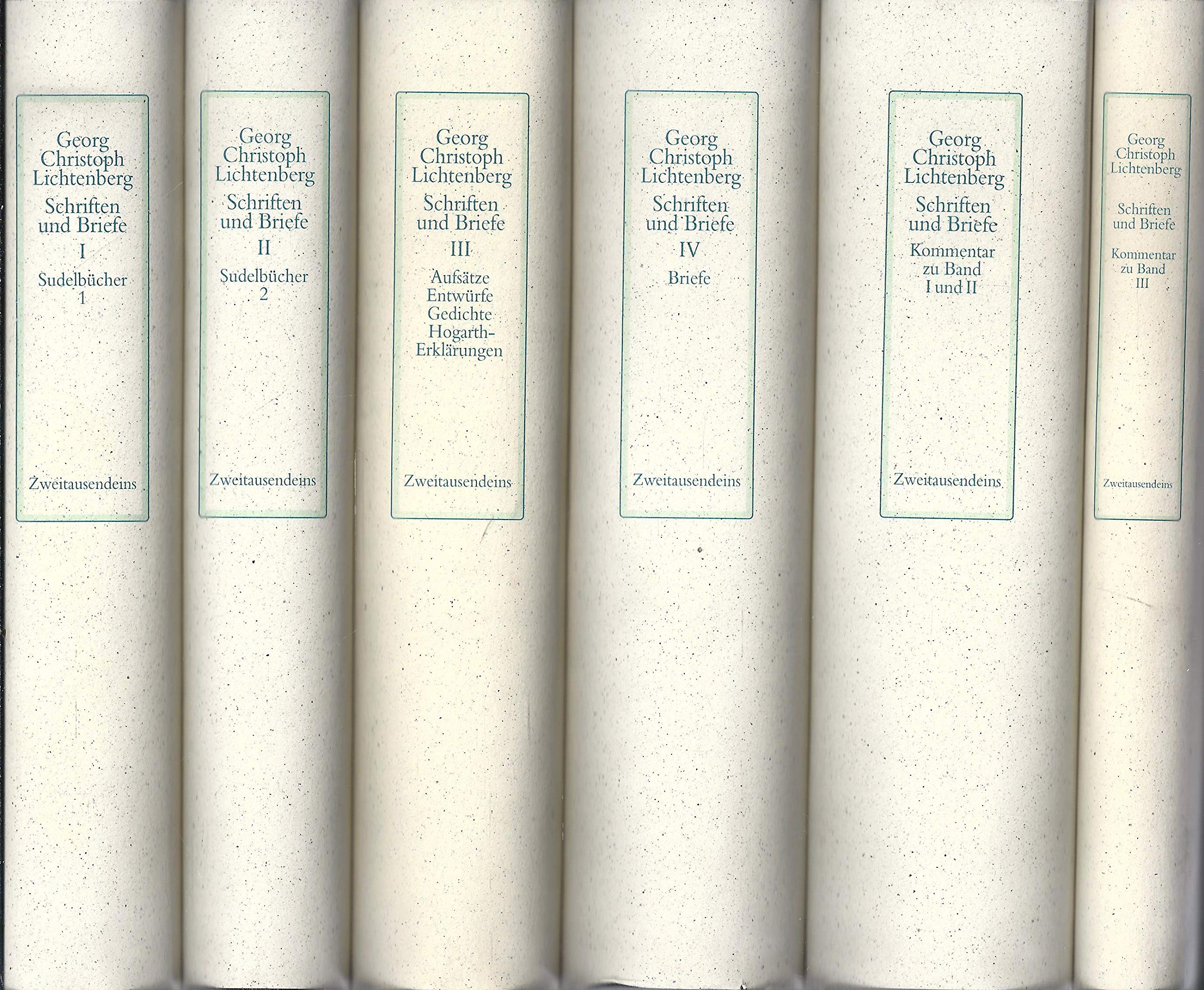 Schriften und Briefe, 6 Bände Essays & Short Stories