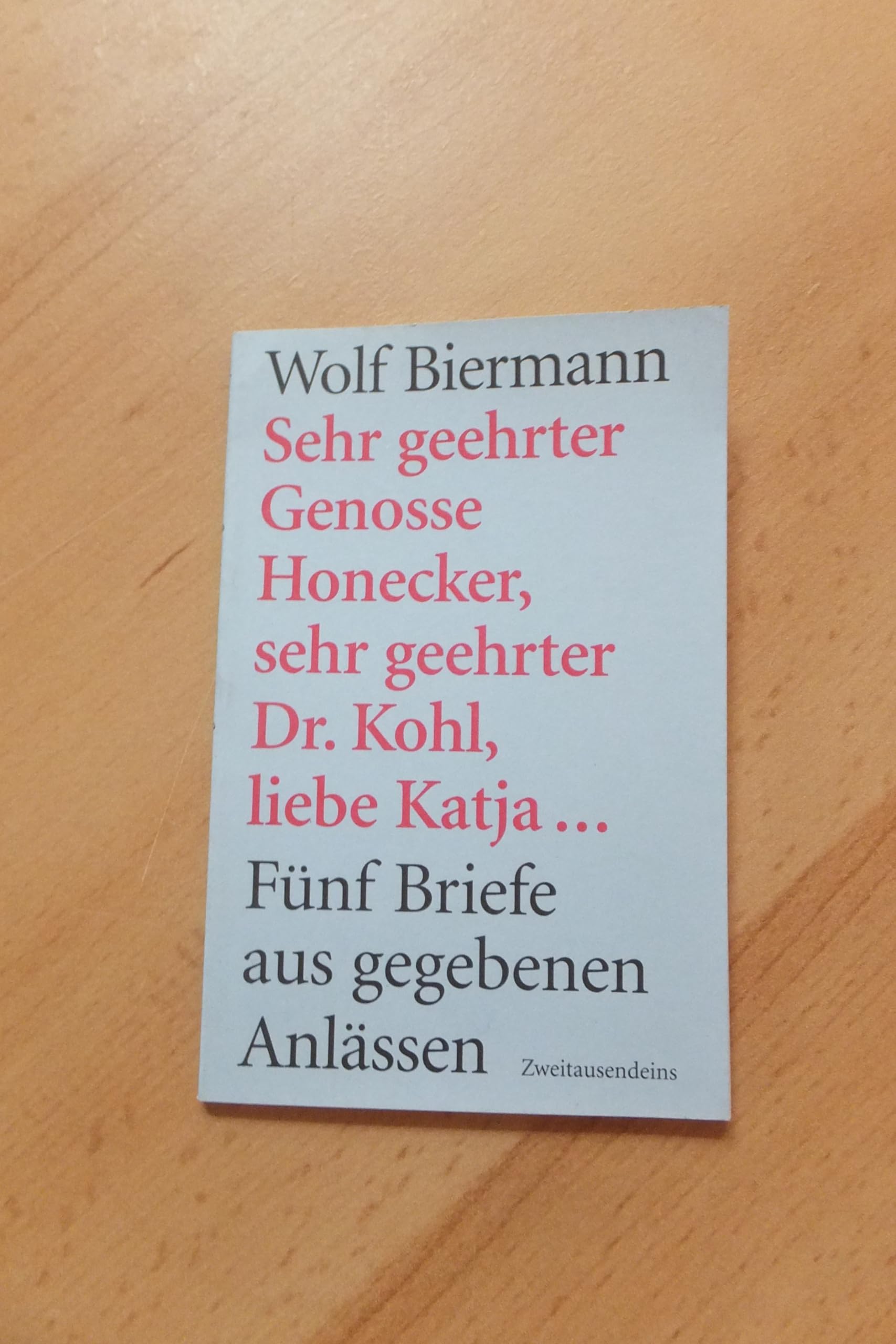 Sehr geehrter Genosse Honecker, sehr geehrter Dr. Kohl, liebe Katja... Politics & History