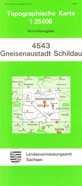 Gneisenaustadt Schildau (4543): Topographische Karte 1:25 000 (Topographische Karten Sachsen 1:25 000 (TK 25); alte Karten) Leisure, Home & Garden
