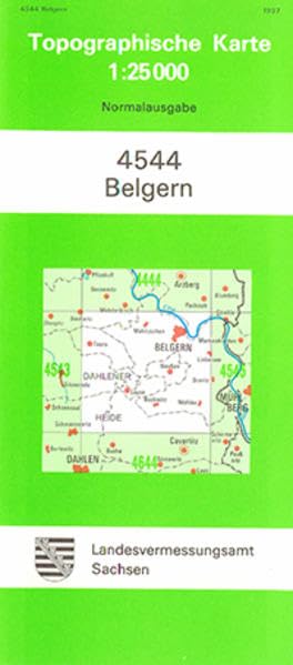 Belgern (4544): Topographische Karte 1:25 000 (Topographische Karten Sachsen 1:25 000 (TK 25); alte Karten) Leisure, Home & Garden