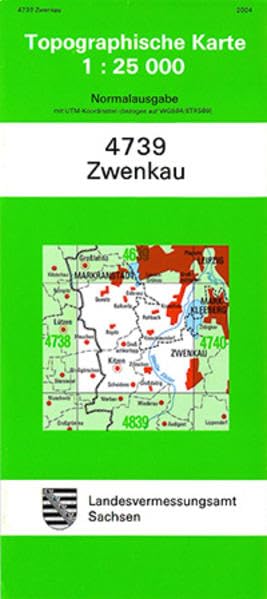 Zwenkau (4739): Topographische Karte 1:25 000 book