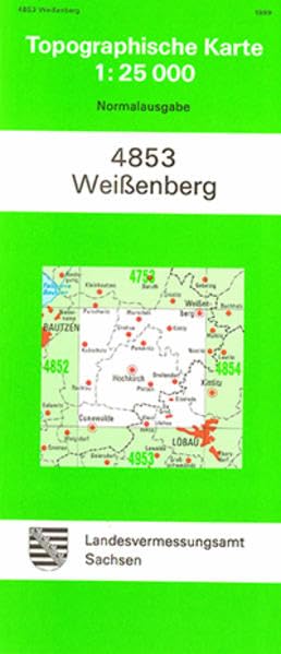 Weissenberg (4853): Topographische Karte 1:25 000 (Topographische Karten Sachsen 1:25 000 (TK 25); alte Karten) Leisure, Home & Garden