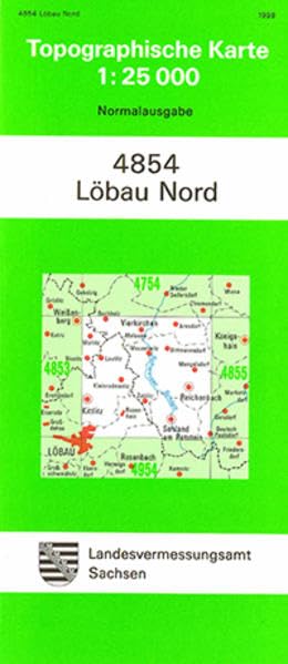 Löbau Nord (4854): Topographische Karte 1:25 000 (Topographische Karten Sachsen 1:25 000 (TK 25); alte Karten) Leisure, Home & Garden