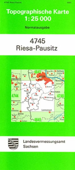 Riesa-Pausitz (4745): Topographische Karte 1:25 000 (Topographische Karten Sachsen 1:25 000 (TK 25); alte Karten) Leisure, Home & Garden