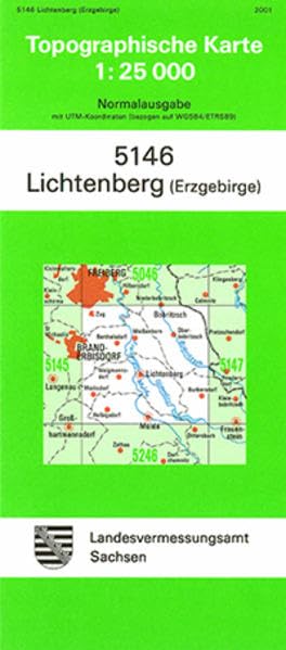 Lichtenberg (Erzgebirge) (5146): Topographische Karte 1:25 000 (Topographische Karten Sachsen 1:25 000 (TK 25); alte Karten) Leisure, Home & Garden