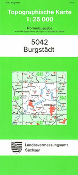 Burgstädt (5042): Topographische Karte 1:25 000 (Topographische Karten Sachsen 1:25 000 (TK 25); alte Karten) book