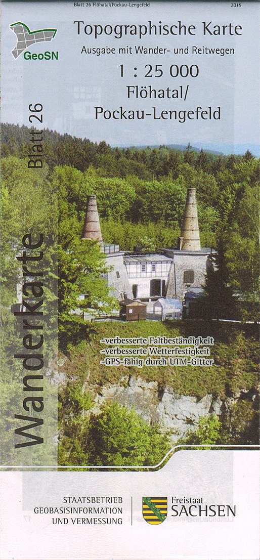 Flöhatal/Pockau-Lengefeld: Wanderkarte 1:25 000, Ausgabe mit Wander- und Reitwegen (WK25 Blatt 26) (Topographische Freizeitkarten Sachsen 1:25 000 / Wanderkarten (WK25)) Leisure, Home & Garden