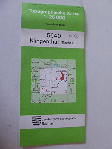 Klingenthal (Sachsen)-Aschberg (Topographische Karten Sachsen 1:10 000 (TK10); alte Karten) Leisure, Home & Garden