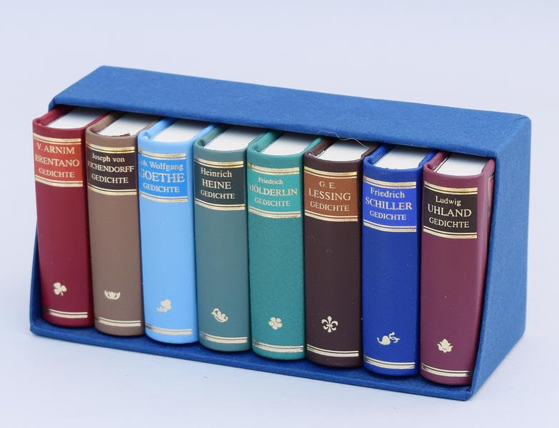 Deutsche Lyriker (8 Bände): Arnim /Brentano, Eichendorff, Goethe, Heine, Hölderlin, Lessing, Schiller, Uhland: Von Achim von Arnim über Heinrich Heine ... Ludwig Uhland (Lyrik im Miniaturbuchverlag) Poetry