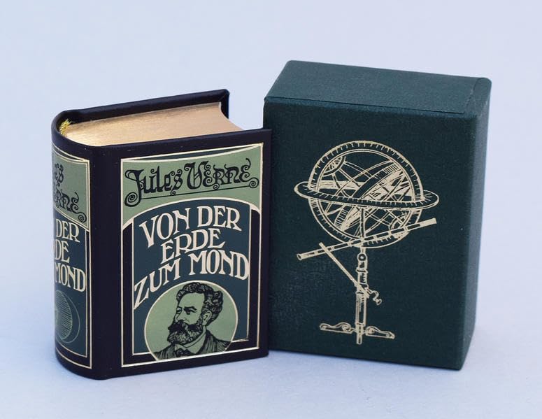 Von der Erde zum Mond (VORZUGSAUSGABE): Vorzugsausgabe mit Kopfgoldschnitt, limitiert und numeriert (250 Ex.) (Klassiker im Miniaturbuchverlag) Contemporary literature Books