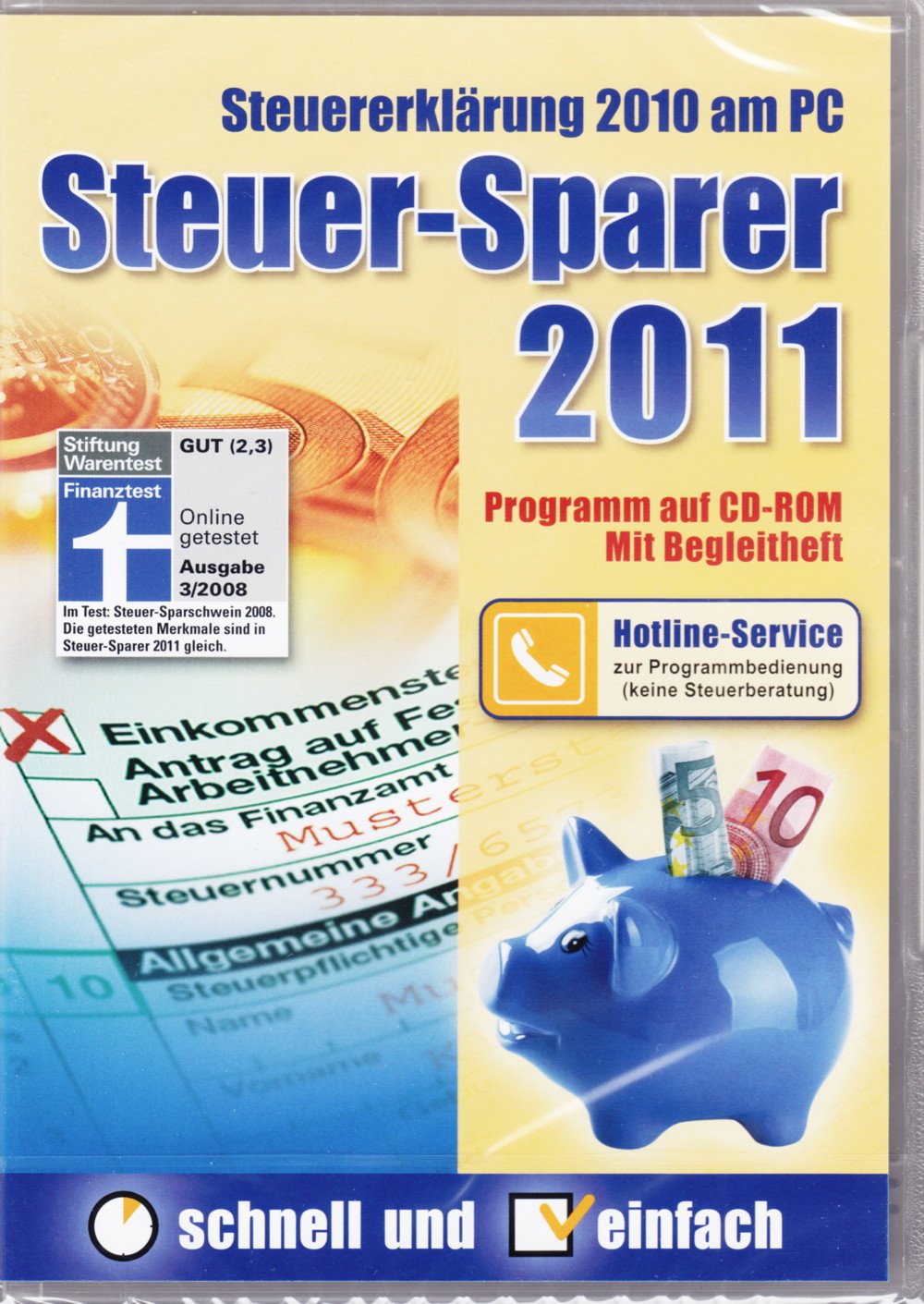 Steuer-Sparer 2011 - Steuererklärung 2010 am PC (DVD-Box) Taxes & Bookkeeping