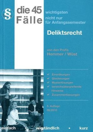 45 Fälle - Deliktsrecht (Skripten - Zivilrecht) Law