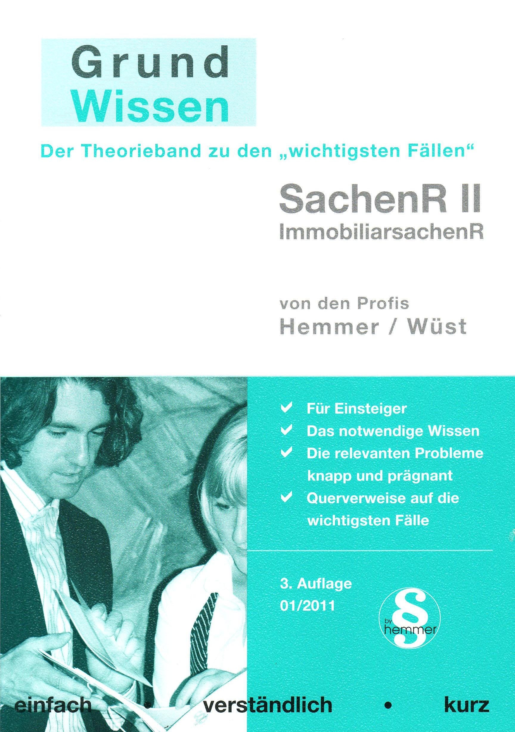 Grundwissen Sachenrecht II (Skripten - Zivilrecht) Law