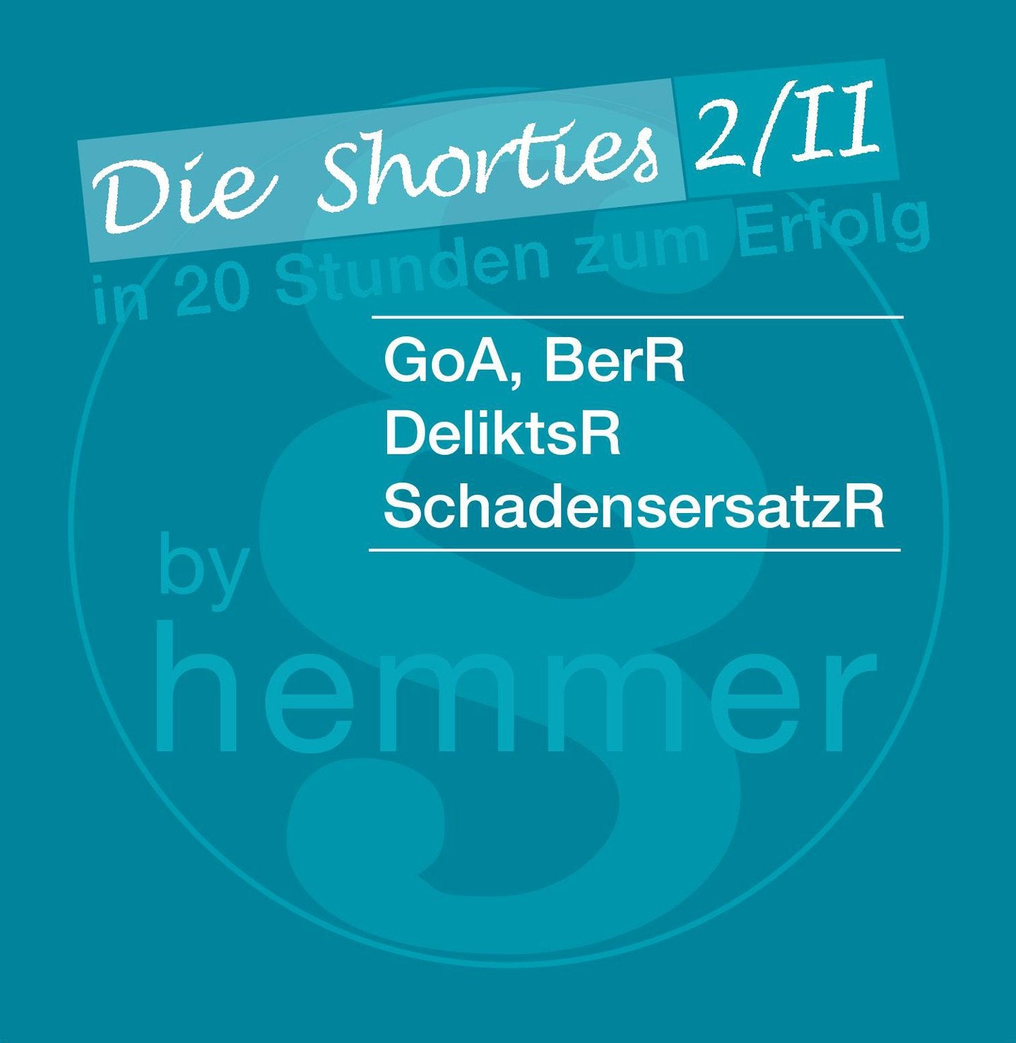 Die Shorties 2/II: GoA, BereicherungsR., DeliktsR., SchadenersatzR. Minikarteikarten: In 20 Stunden zum Erfolg. In Fragen und Antworten (Karteikarten - Zivilrecht) Law