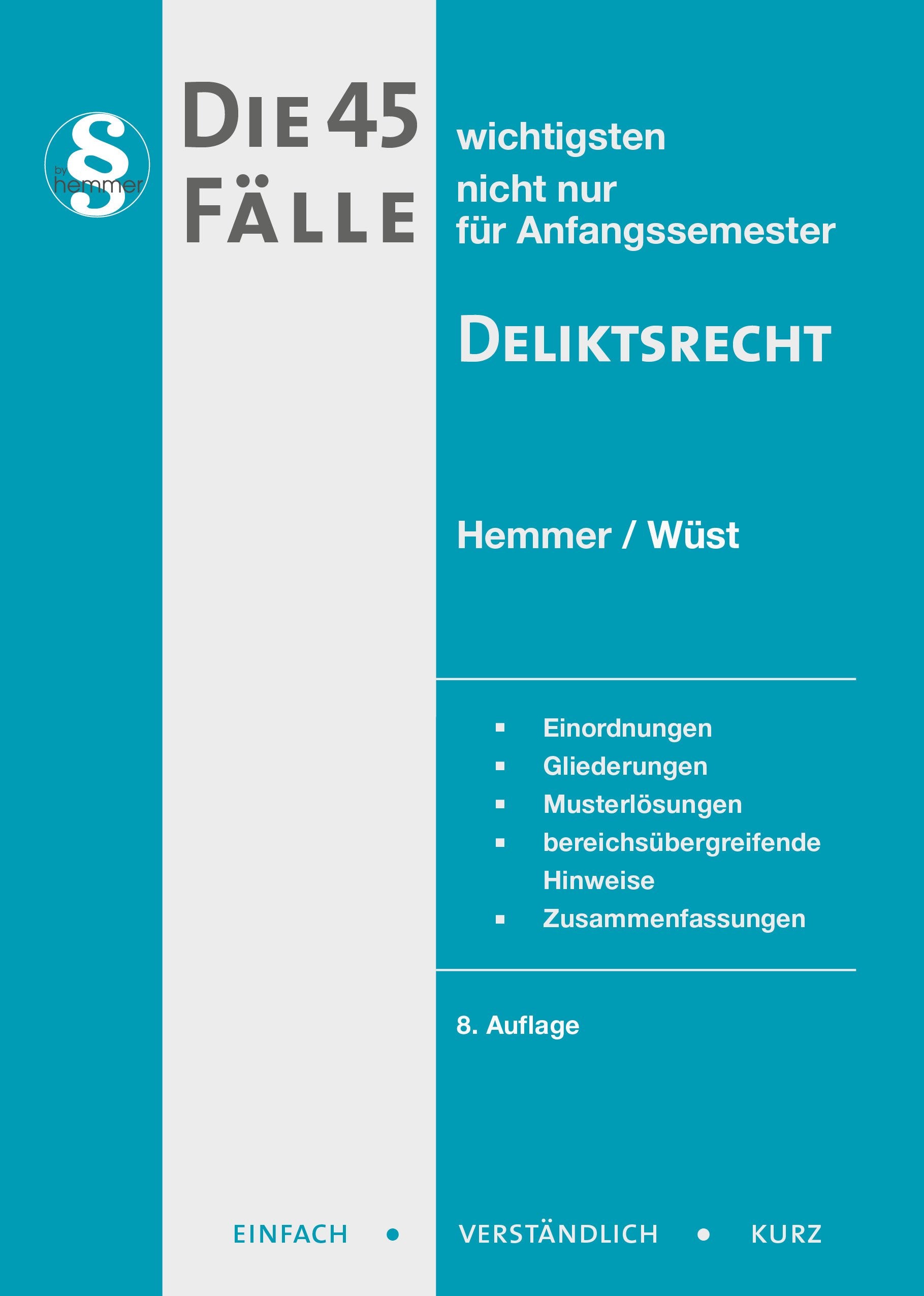 Die 45 wichtigsten Fälle Deliktsrecht Law