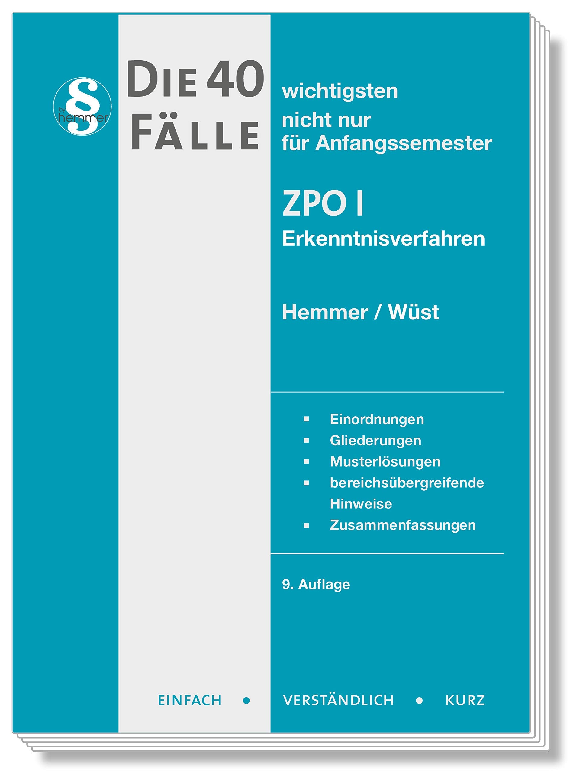 Die 40 wichtigsten Fälle ZPO I Law
