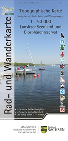 Lausitzer Seenland und Biosphärenreservat: Rad- und Wanderkarte 1:50 000; Ausgabe mit Rad-, Reit- und Wanderwegen (WK50 LS) (Topographische ... 1:50 000 / Rad- und Wanderkarten (WK50)) Leisure, Home & Garden