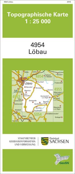 Löbau (4954): Topographische Karte 1:25 000 (Topographische Karten Sachsen 1:25 000 (TK 25); amtlich) Leisure, Home & Garden