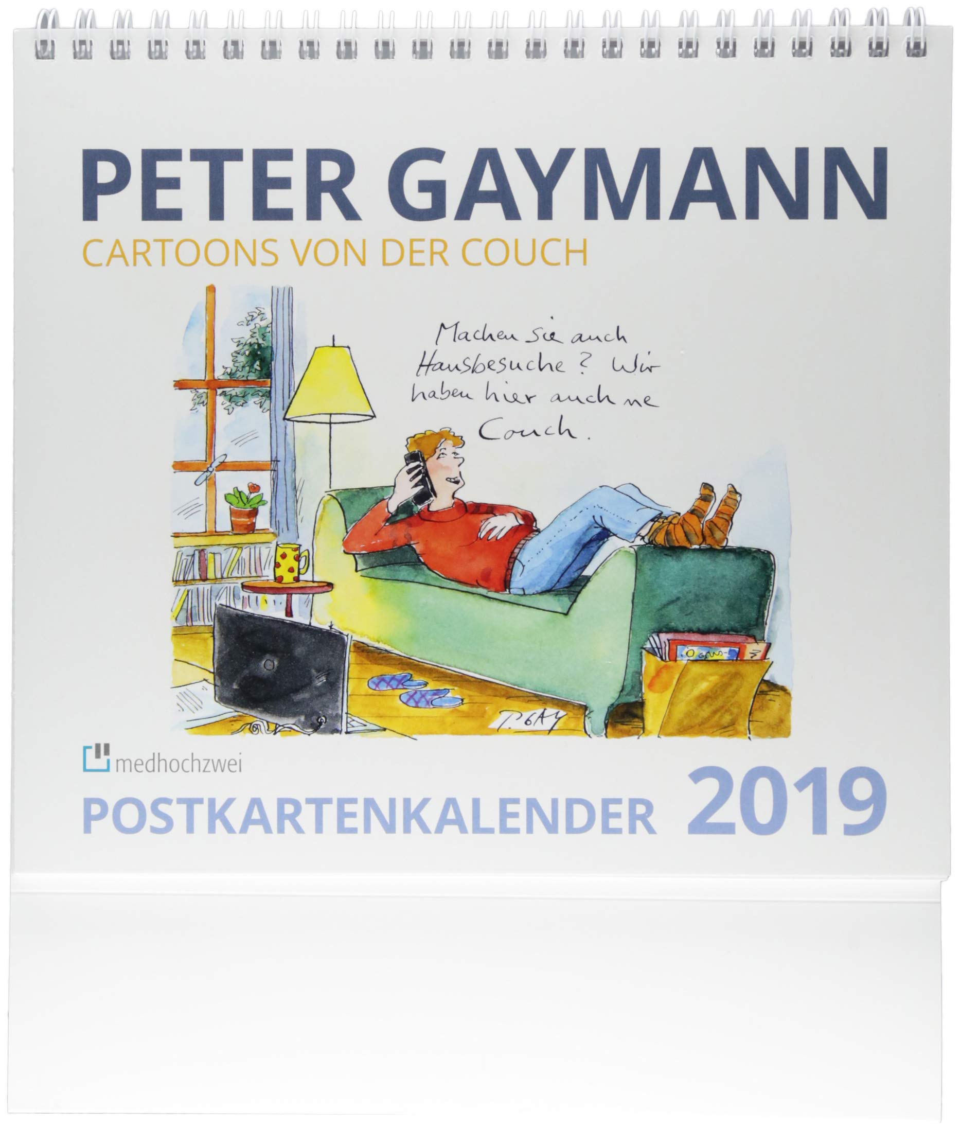 Cartoons von der Couch. Postkartenkalender 2019 Medicine