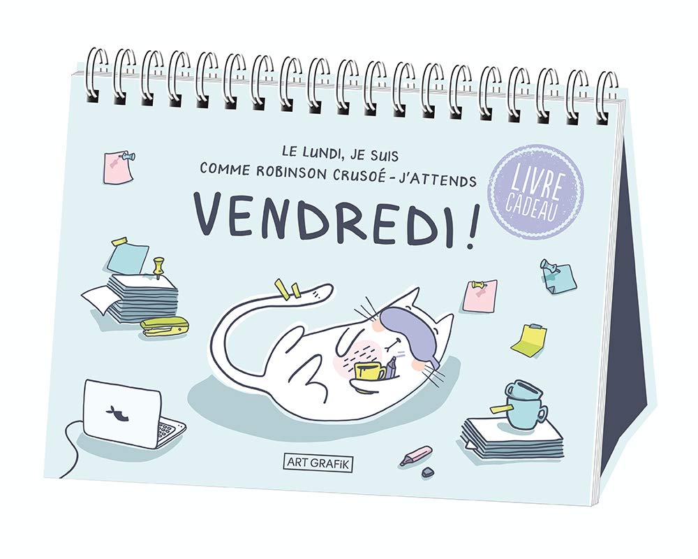 Grafik Werkstatt Spiralbuch "Vendredi" | Geschenkbuch | Humor | Weisheiten | 17 x 12 cm | 6116 Humour & Satire