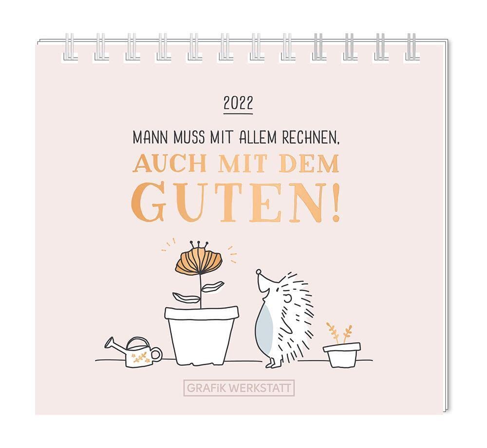 Mini-Kalender 2022 "Man muss mit allem rechnen": Mini-Kalender Living & Furnishing
