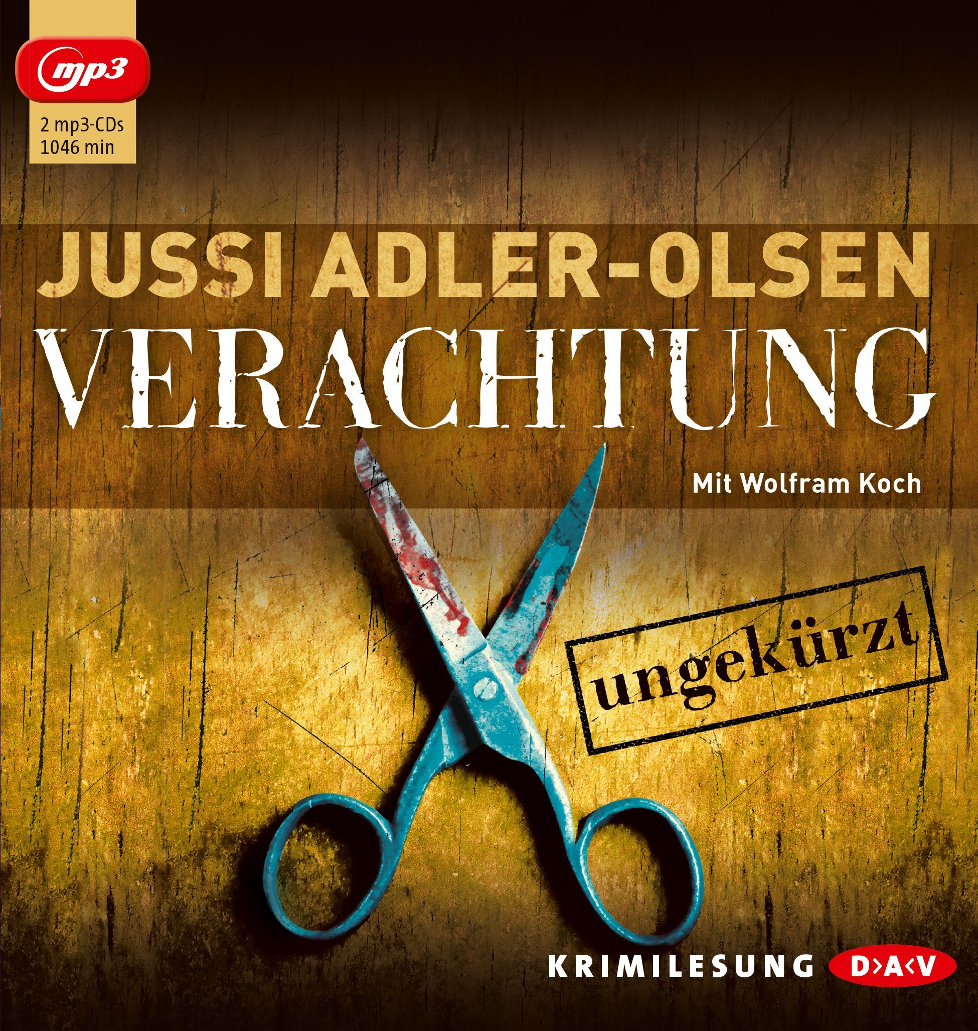 Verachtung. Der vierte Fall für Carl Mørck, Sonderdezernat Q: Ungekürzte Lesung mit Wolfram Koch (2 mp3-CDs) (Carl-Mørck-Reihe) Contemporary literature Books