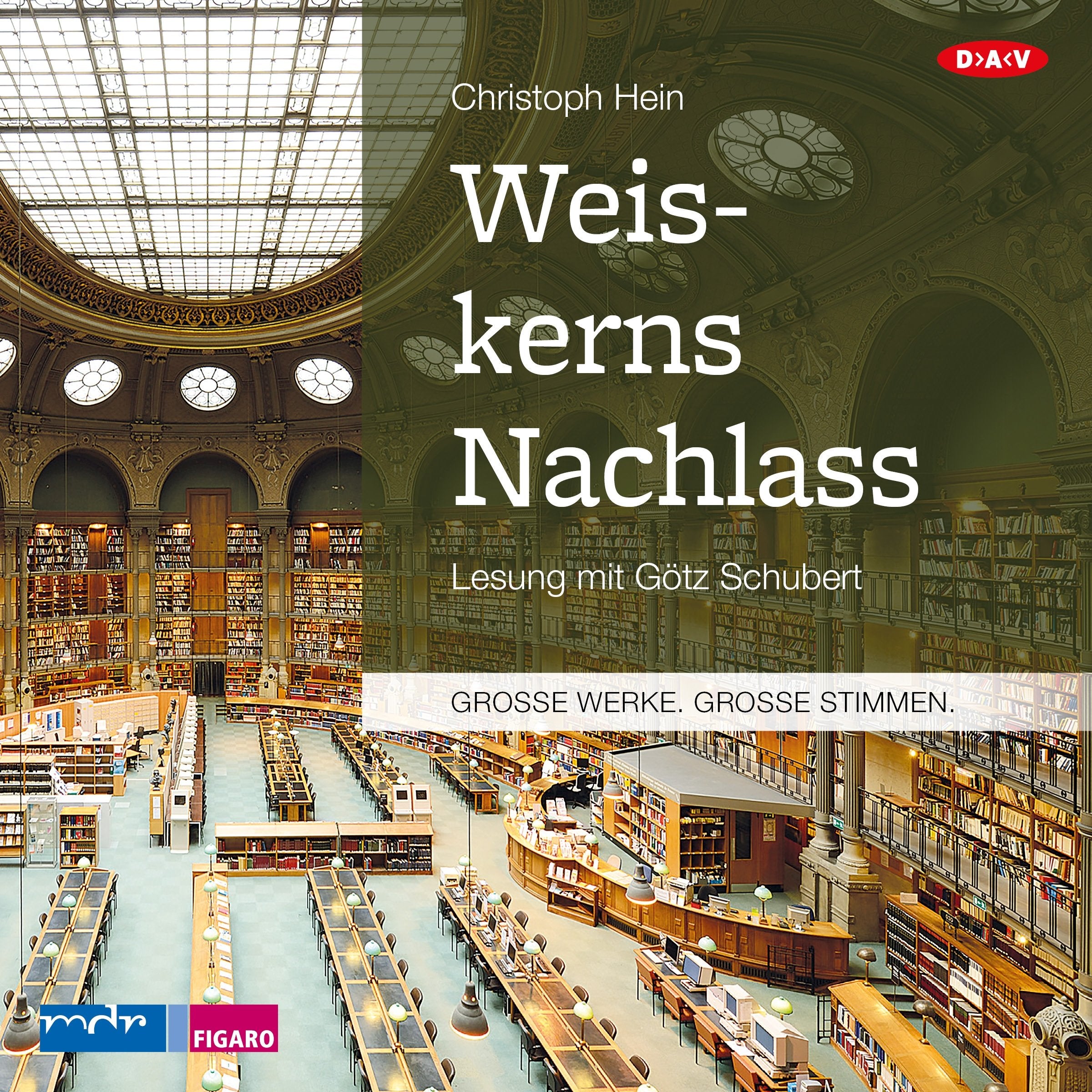 Weiskerns Nachlass: Lesung mit Götz Schubert (1 mp3-CD) Contemporary literature
