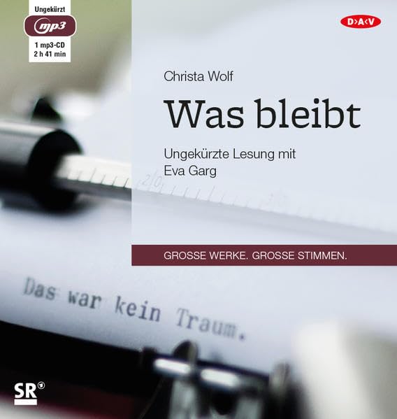 Was bleibt: Ungekürzte Lesung (1 mp3-CD) (Christa Wolf) Essays & Short Stories
