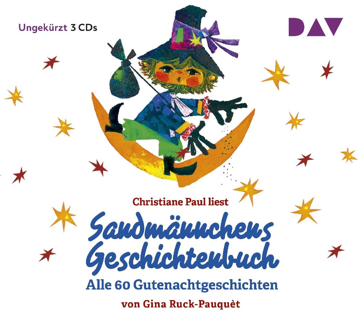 Sandmännchens Geschichtenbuch – Alle 60 Gutenachtgeschichten: Ungekürzte Lesung mit Christiane Paul (3 CDs) Non-fiction