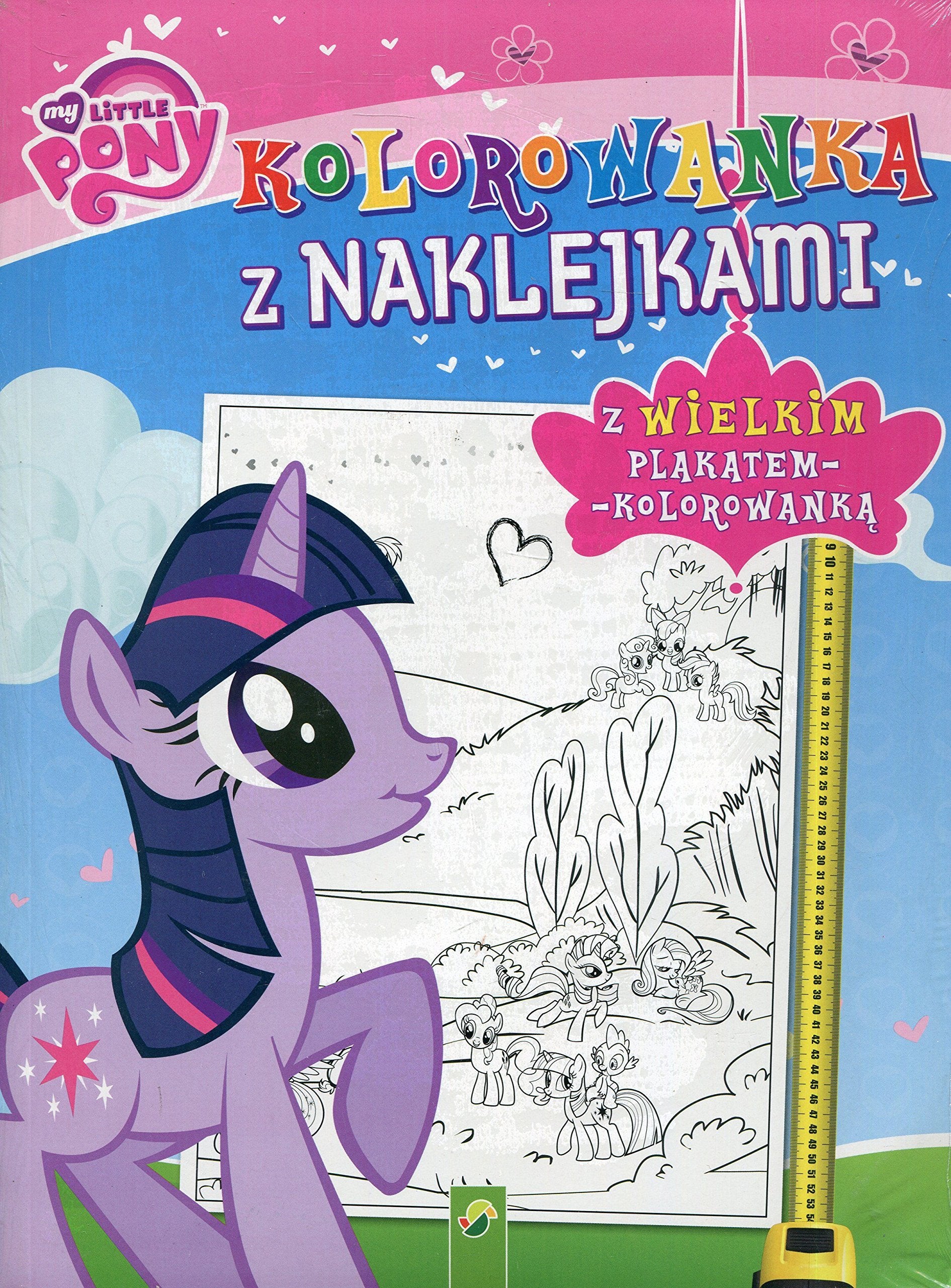 Kolorowanka z naklejkami My Little Pony: z wielkim plakatem - kolorowanką book