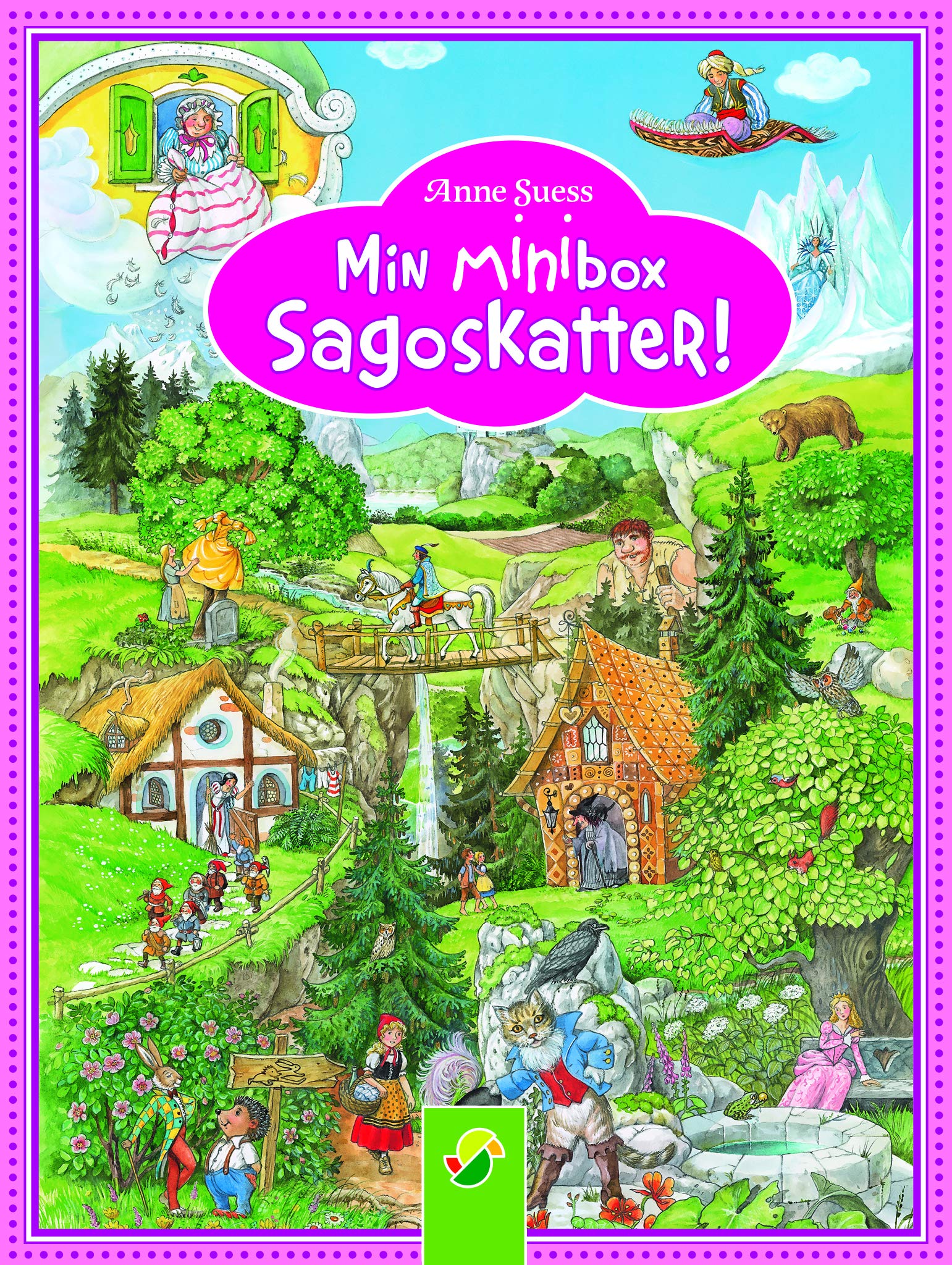Minibox sagoskatter. Mästerkatten i stövlar ; Snövit och de sju dvärgarna ; Stadsmusikanterna från Bremen Books