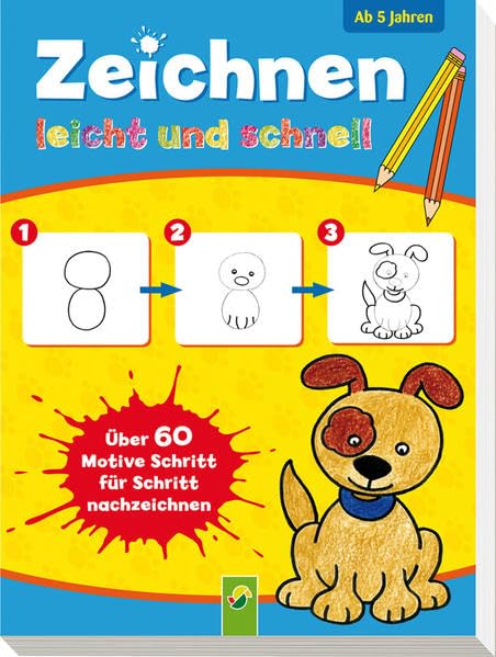 Zeichnen leicht und schnell: Über 60 Motive Schritt für Schritt nachzeichnen Film, Art & Culture