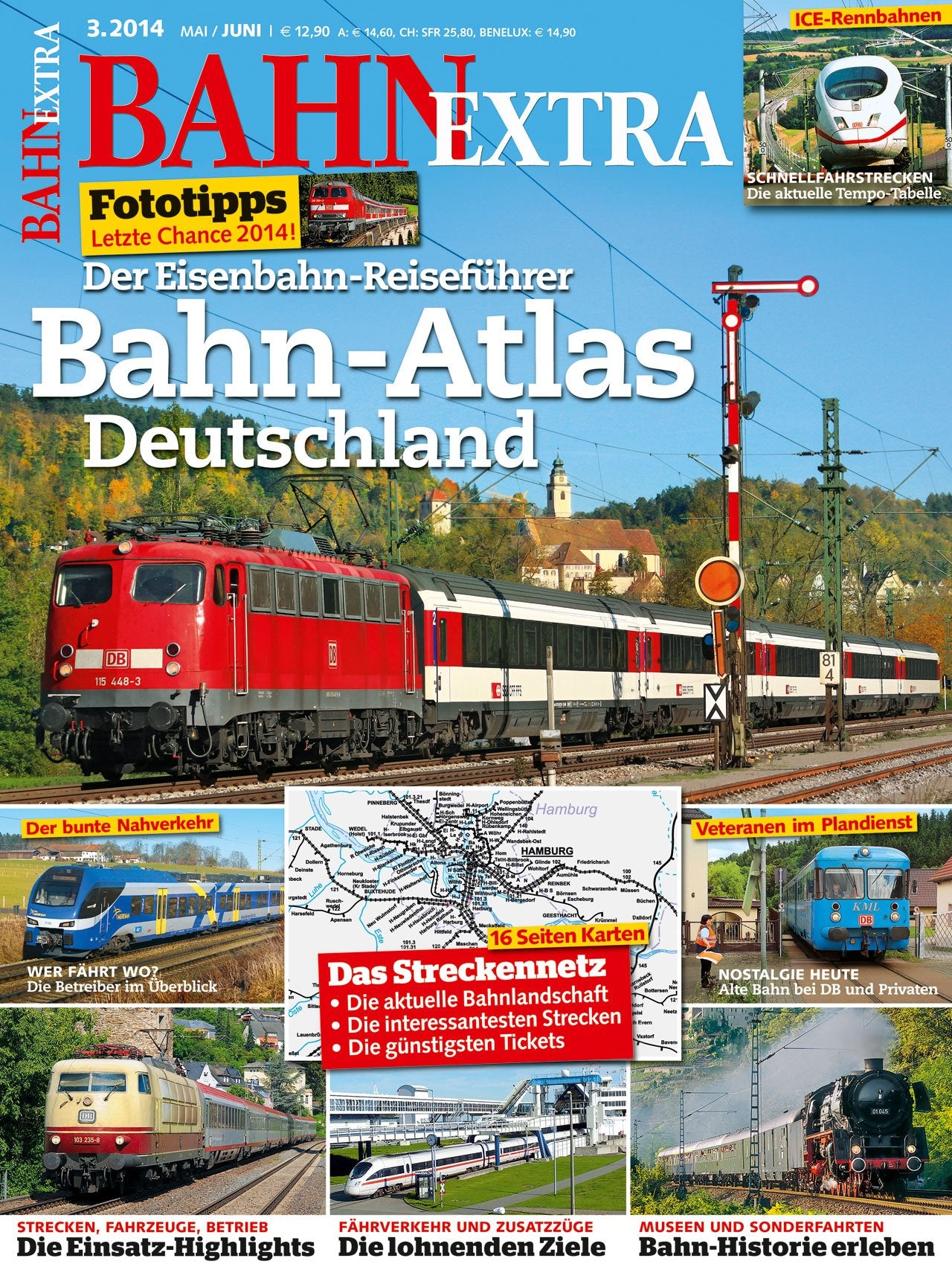 Bahn Extra 03/14. Bahn-Atlas Deutschland. Der Eisenbahn-Reiseführer Books