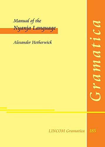 Manual of the Nyanja Language book