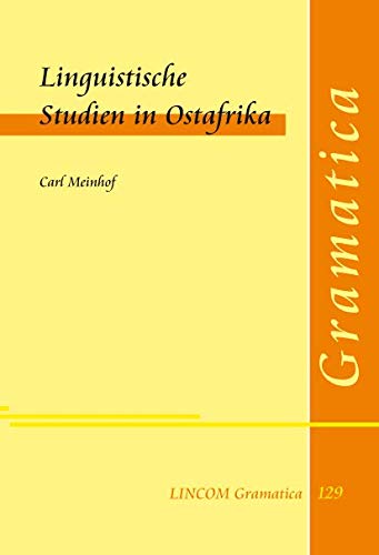Linguistische Studien in Ostafrika Social Sciences